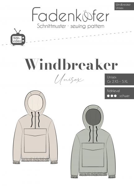 Fadenkäfer Papierschnittmuster Windbreaker Unisex